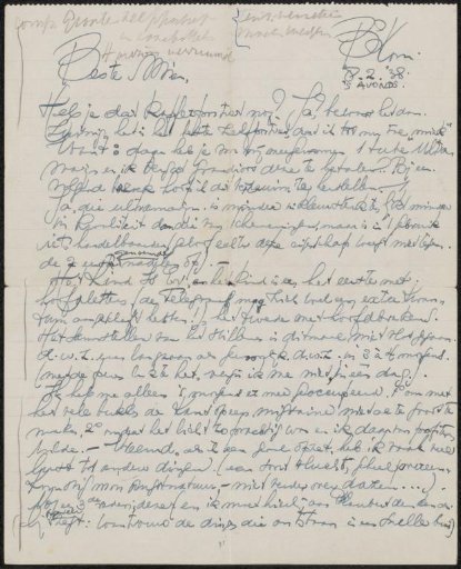 Letter to Mien Cambier van Nooten