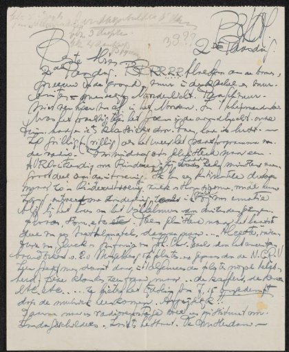 Letter to Mien Cambier van Nooten
