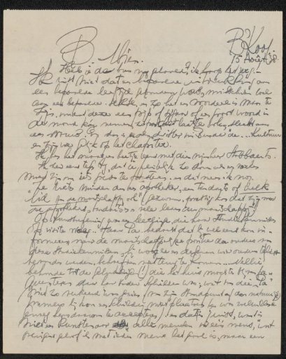Letter to Mien Cambier van Nooten