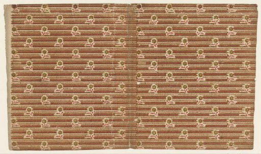 Sheet with cut-out flowers on a line background
