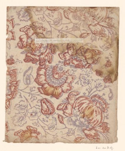Sheet with a floral strew pattern