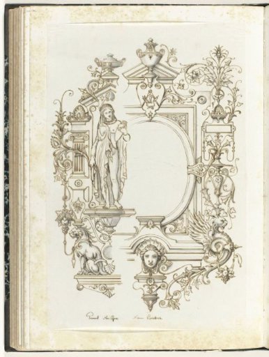 Decoration for a panel in Neo-Grec style