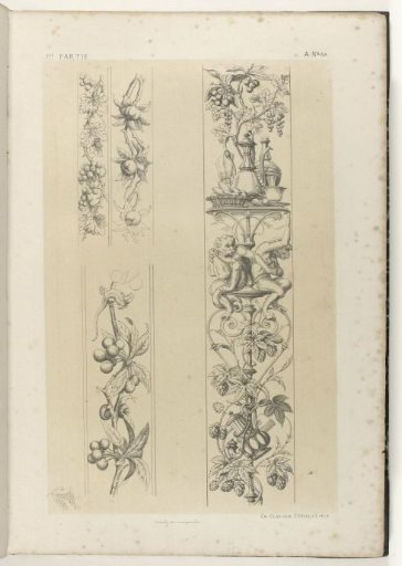 Three friezes and a candelabrum
