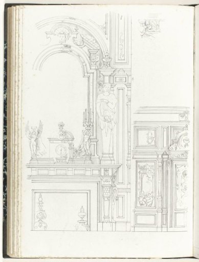 Lower section, wall and small ornament