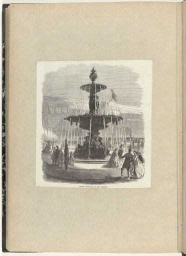 Bronze fountain in the garden of the Royal Horticultural Society