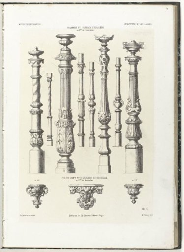 Eight Columns and Balusters, Three Culs-de-lampe