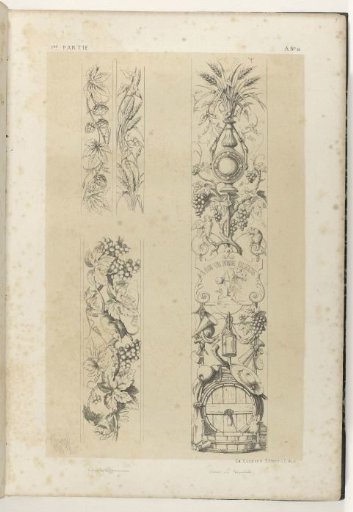 Three friezes and a candelabrum