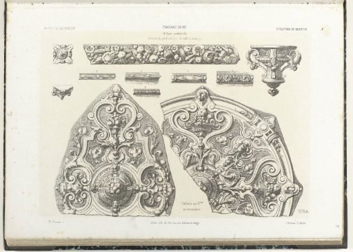 Eleven ornaments from the castle of Ry