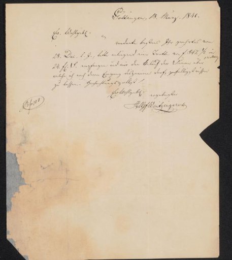 Letter to Fried. Gontard