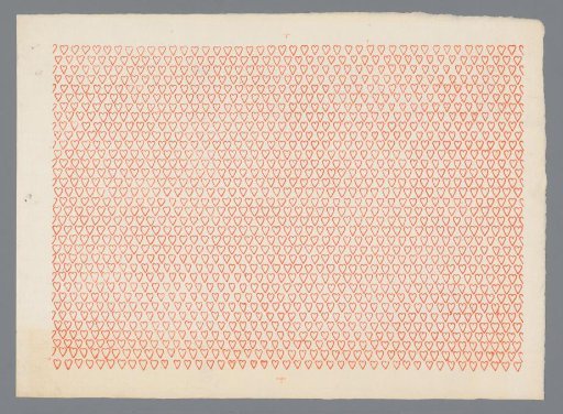 Sheet with heart pattern
