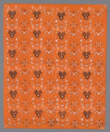 Sheet with ornamental pattern