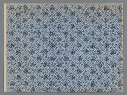 Sheet with a scatter pattern of plants and dots