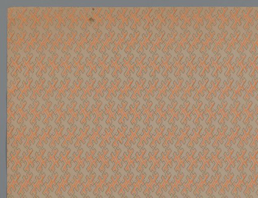 Sheet with geometric fantasy pattern