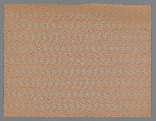 Sheet with geometric fantasy pattern
