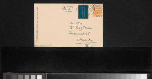 Postcard to Willem Bogtman