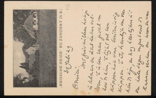 Postcard to Willem Bogtman