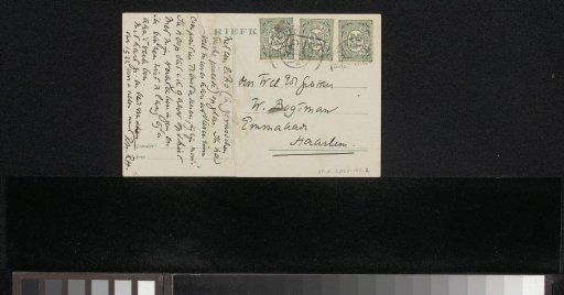 Postcard to Willem Bogtman