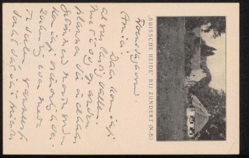 Postcard to Willem Bogtman