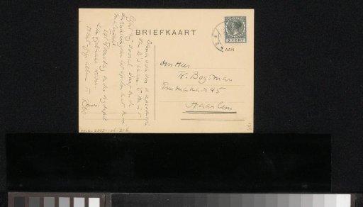 Postcard to Willem Bogtman