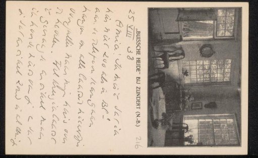 Postcard to Willem Bogtman