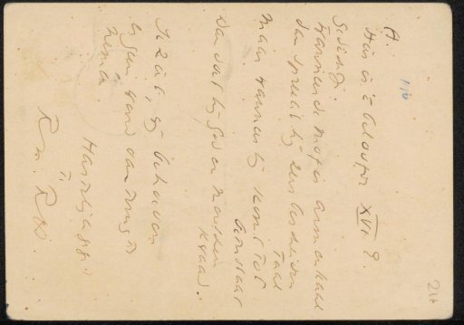 Postcard to Willem Bogtman