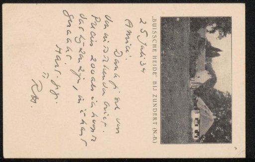 Postcard to Willem Bogtman