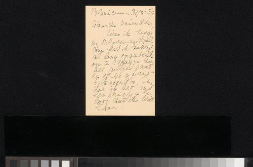 Letter to Willem Bogtman