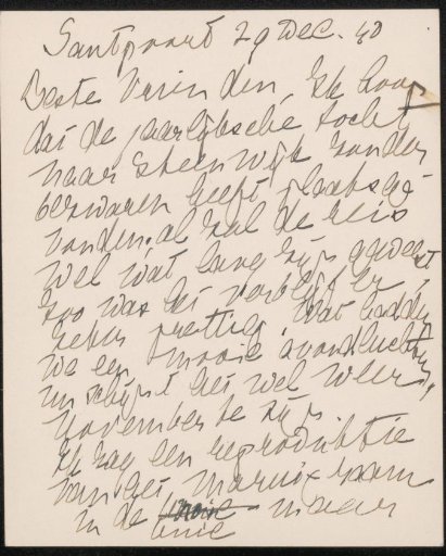 Postcard to Willem Bogtman