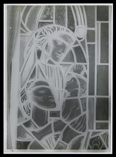 Photographic Reproduction of a Stained Glass Window with the Christ Child made by Richard Nicolaüs Roland Holst