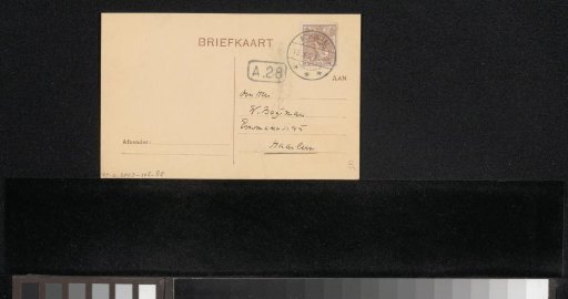 Postcard to Willem Bogtman