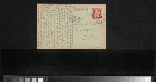 Picture postcard to Willem Bogtman