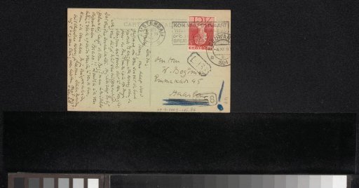 Picture postcard to Willem Bogtman