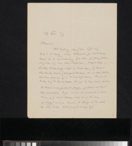 Letter to Joop Sjollema
