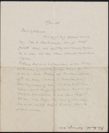 Letter to Joop Sjollema