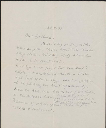 Letter to Joop Sjollema