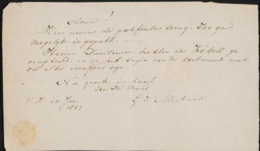 Letter to Mr. Eymer