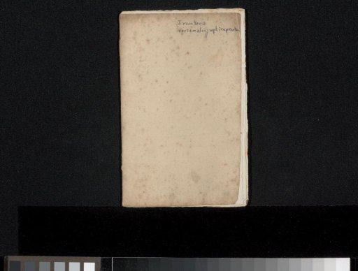 Inventory list of a collection of optical prints