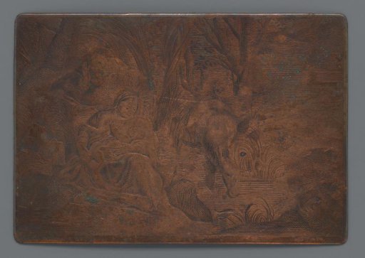 Copperplate with the Rest on the Flight into Egypt
