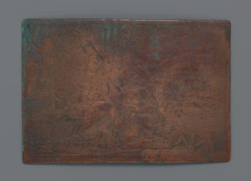 Copperplate with Mary and Child and Saint Catherine