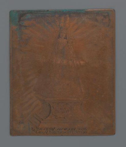 Copperplate with Mary and Child