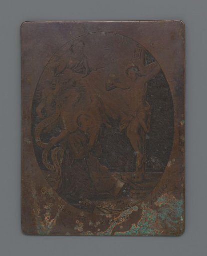 Copper plate with Saint Gaetanus