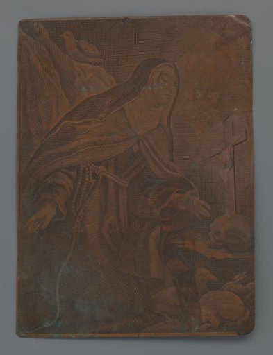 Copperplate with Saint Clare