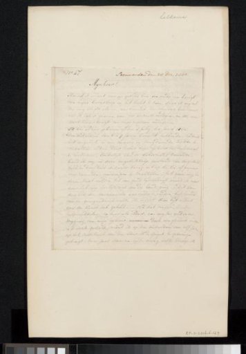 Letter to Willem Bartel van der Kooi