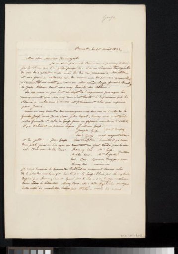 Letter to Johannes Immerzeel