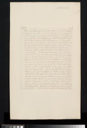 Manuscript concerning Elzenerus Helmigh