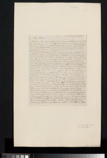 Letter to Johannes Immerzeel