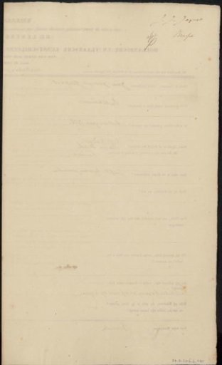 Questionnaire Filled Out by Jean Joseph Jaquet