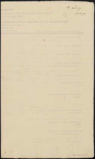 Questionnaire filled out by Egidius Linnig