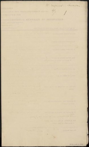 Questionnaire Filled Out by Wouter Verschuur (1812-1874)