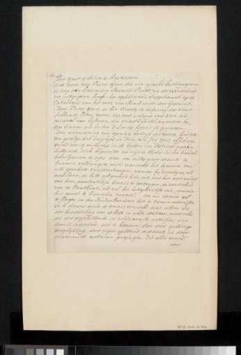 Manuscript concerning Jan Yver